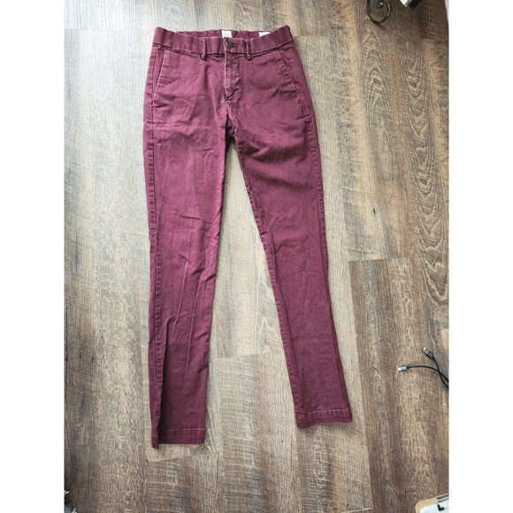 Mens Gap 29x32 skinny plum colored chino khakis - Picture 1 of 5